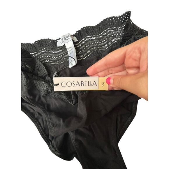 Cosabella Women's Black Dolce High Rise Bikini Size L - Picture 6 of 8